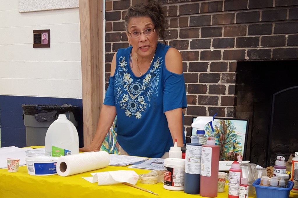 Erlene Flowers Teaches Colored Tissue&nbsp;Collage